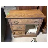 ANTIQUE OAK WASH STAND