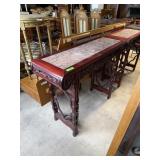 CHINESE MARBLE TOP CONSOLE / HALL TABLE