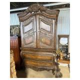 LARGE ROCOCO STYLE BOMBE ARMOIRE NICE