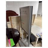 DOUBLE SIDED DRY ERASE SIGN