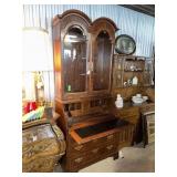 DOUBLE ARCHED BONNET CHIPPENDALE ST SECRETARY DESK