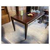 2 TONE DINING TABLE BIRDS EYE MAPLE ROSEWOOD NOTE