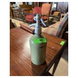 PAINTED GLASS SELTZER BOTTLE