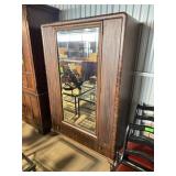 VINTAGE ARMOIRE WITH GREAT WALNUT VENEER BE MAPLE