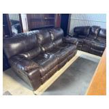 LEATHER POWERED SOFA / LOVESEAT WORKS + NOTE