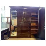 LARGE VINTAGE ARMOIRE / WARDROBE CHEST NOTE