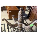 ANTIQUE OAK LIGHT FIXTURE AS IS