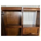 BOOKSHELF / CABINET W FALL FRONT