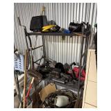SHELF UNIT W ALL OF THE TOOLS