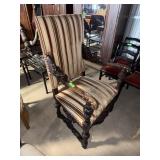 ANTIQUE FIGURAL ARM CHAIR SEE THE ARMS NOTE