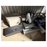 LOT OF MIXED ELECTRONICS UNDER TABLE