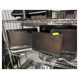 LOT OF COMPUTER MONITORS SMALLER TVS
