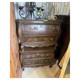VTG LOUIS XV STYLE FRENCH PROV BOMBE NIGHT STANDS