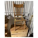 VINTAGE CHAIR AND 2 DRAWER UNIT
