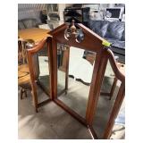 TRI-FOLD DRESSER MIRROR