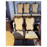 LOT OF 8 VINTAGE UNIQUE DINING CHAIRS