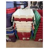 Stack of 10 tubs