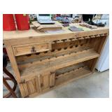 LARGE VERY NICE RUSTIC BAR CABINET