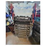 Stack of 10 totes