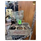 VINTAGE COCA COLA HANDLED TRAY / PITCHER PLUS
