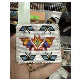 VINTAGE NATIVE AMERICAN BEADED BAG