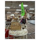 VINTAGE DRESDEN LACE STYLE PORCELAIN FIGURE