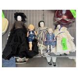 LOT OF VINTAGE PORCELAIN DOLLS