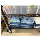 CONTENTS OF SHELF LARGE LOT OF JEANS MIXED SIZES
