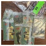LOT OF 7 PACKS OF SEALED NOLAN RYAN BASEBALL CARDS