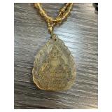 BUDDHA GLASS PENDANT NICKLACE
