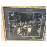 REMBRANDT NIGHT WATCH FRAMED PRINT