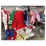 VERY LARGE LOT OF BABY CLOTHES MANY VTG HANDMADE