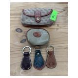 LOT OF DOONEY & BOURKE KEYCHAINS CHANGE PURSE