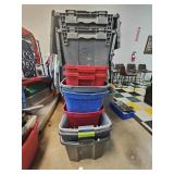 Stack of 10 totes