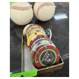 LOT OF MIXED CASINO TOKENS