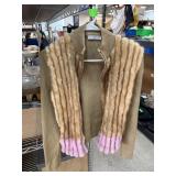 PRADA DESIGNER MINK TRIM SWEATER NOTE