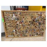 LARGE BOARD FULL OF MIXED PINS OLYMPICS MORE