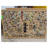 LARGE BOARD FULL OF MIXED PINS HARD ROCK & MORE