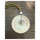 CHINESE JADE LARGE BI DISK PENDANT