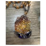 GLASS BUDDHA PENDANT