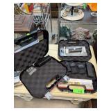 2PC GLOCK GUN CASES W 9MM MAGS & SPEED LOADERS