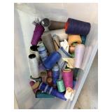LARGE BIN W THREAD SPOOLS