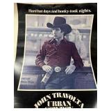 VINTAGE JOHN TRAVOLTA URBAN COWBOY MOVIE POSTER +