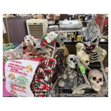LOT OF MIXED HALLOWEEN & CHRISTMAS DECOR