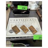 3PC BROOKFIELD BRONZE HARLEY DAVIDSON BARS