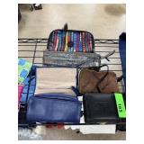 LOT OF MIXED ZIPPERED BAGS NEIMAN MARCUS JEWELRY+