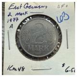 1977-A EAST GERMANY 2 MARK