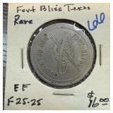FORT BLISS MESS TOKEN RARE