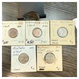 5PC AUSTRALIA COINS