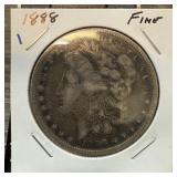 1888 MORGAN SILVER DOLLAR